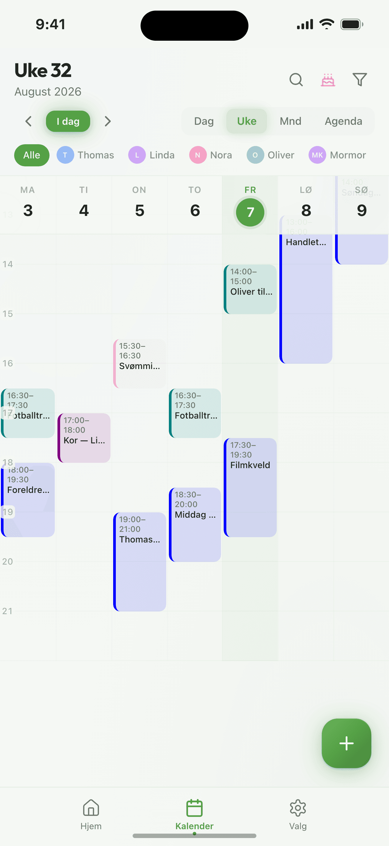 Calendr – Familiekalender